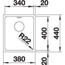 Кухонна мийка Blanco ANDANO 340-U (522955)