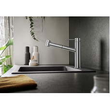 Кухонний змішувач Blanco AMBIS-S (523119) нержавіюча сталь