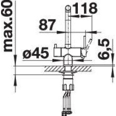 Кухонний змішувач Blanco FONTAS II 523129 PVD Steel