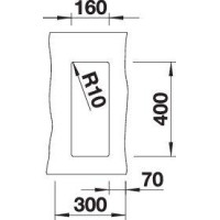 Кухонна мийка Blanco SUBLINE 160-U (523405) кава