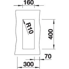 Кухонна мийка Blanco SUBLINE 160-U (523405) кава