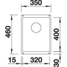 Кухонна мийка Blanco SUBLINE 320-U (523410) білий