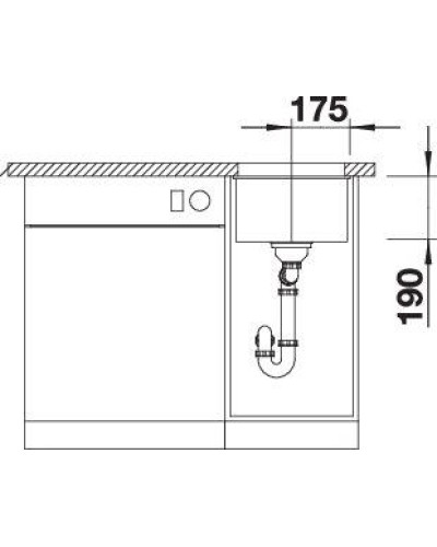 Кухонна мийка Blanco SUBLINE 320-U (523410) білий