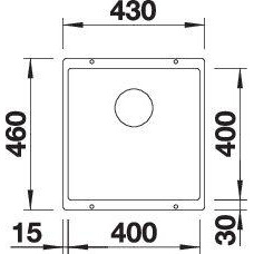 Кухонна мийка Blanco SUBLINE 400-U (523431) кава