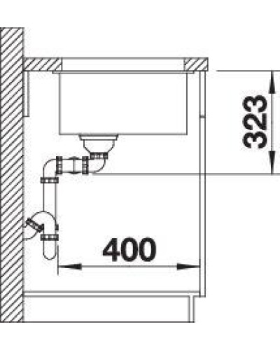 Кухонна мийка Blanco SUBLINE 350/350-U (523583) кава