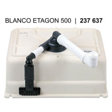 Кухонна мийка Blanco ETAGON 500-U (525150) глянсовий магнолія