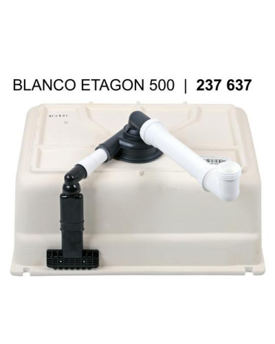 Кухонна мийка Blanco ETAGON 500-U (525150) глянсовий магнолія