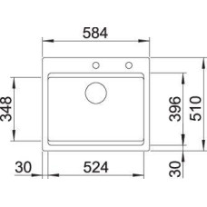 Кухонна мийка Blanco ETAGON 6 (525156) глянсовий білий