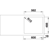 Кухонна мийка Blanco ETAGON 6 (525157) глянсовий магнолія
