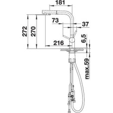 Кухонний змішувач Blanco FONTAS-S II 525200 антрацит