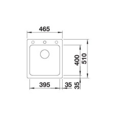 Кухонна мийка Blanco NAYA 45 (525222) антрацит
