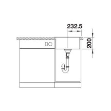 Кухонна мийка Blanco NAYA 45 (525222) антрацит