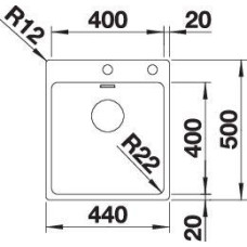 Кухонна мийка Blanco ANDANO 400-IF/A 525244