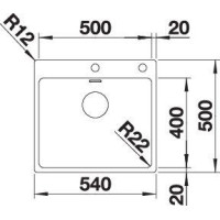 Кухонна мийка Blanco ANDANO 500-IF/A 525245