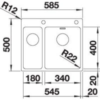 Кухонна мийка Blanco ANDANO 340/180-IF/A 525247
