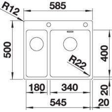 Кухонна мийка Blanco ANDANO 340/180-IF/A 525247