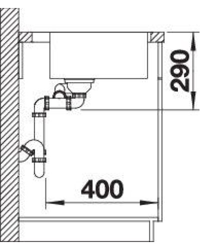 Кухонна мийка Blanco ANDANO 340/180-IF/A 525247 дзеркальне полірування