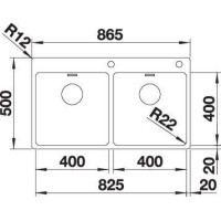 Кухонна мийка Blanco ANDANO 400/400-IF/A 525249