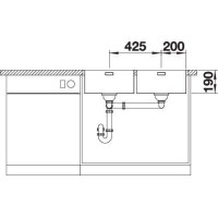 Кухонна мийка Blanco ANDANO 400/400-IF/A 525249
