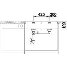 Кухонна мийка Blanco ANDANO 400/400-IF/A 525249