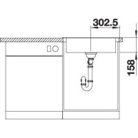 Кухонна мийка Blanco DANA 6 (525323) матова нержавіюча сталь