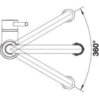 Кухонний змішувач Blanco CATRIS-S Flexo (525793) чорний матовий