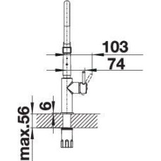 Кухонний змішувач Blanco CATRIS-S Flexo (525791) хром