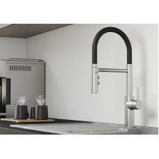 Кухонний змішувач Blanco CATRIS-S Flexo PVD steel (525792)