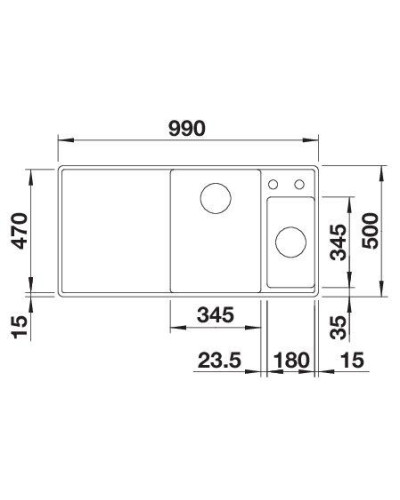 Кухонна мийка Blanco AXIA III 6 S-F 525855 чорний