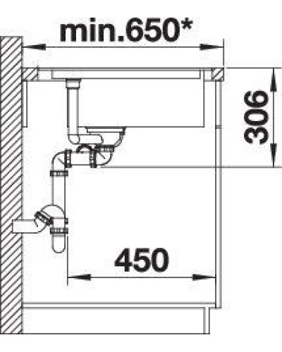 Кухонна мийка Blanco DELTA II-F 525868 чорний