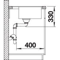 Кухонна мийка Blanco DALAGO 45-F (525870) чорний
