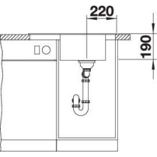 Кухонна мийка Blanco ELON 45S (525879) чорний