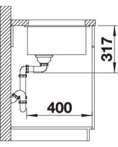 Кухонна мийка Blanco ETAGON 500-U 525887 чорний