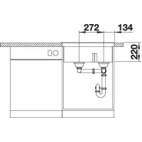 Кухонна мийка Blanco PLEON 6 Split 525955 чорний