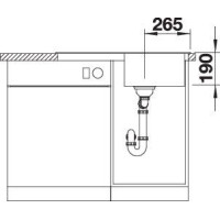Кухонна мийка Blanco SONA 45 S 525970 чорний