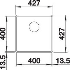 Кухонна мийка Blanco SUBLINE 400-F 525988 чорний