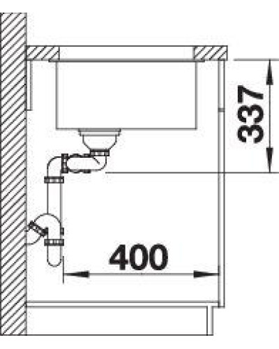 Кухонна мийка Blanco SUBLINE 480/320-U 525993 чорний