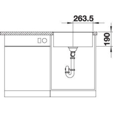 Кухонна мийка Blanco SUBLINE 500-F 525994 чорний