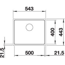 Кухонна мийка Blanco SUBLINE 500-IF 525997 чорний