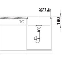 Кухонна мийка Blanco SUBLINE 500-IF 525997 чорний