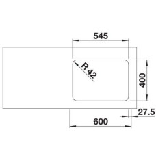 Кухонна мийка Blanco SOLIS 340/180-U 526129 полірована