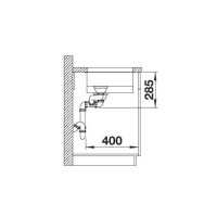 Кухонна мийка Blanco SOLIS 340/180-U 526129 полірована