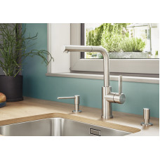 Кухонний змішувач Blanco LANORA-S-F (526180) нержавіюча сталь