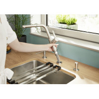 Кухонний змішувач Blanco LANORA-S-F (526180) нержавіюча сталь