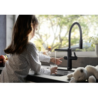 Кухонний змішувач Blanco EVOL-S Pro Filter (526636) чорний матовий