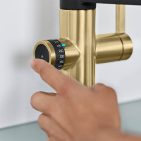 Кухонний змішувач Blanco EVOL-S Pro Filter (527430) PVD satin gold