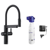 Кухонний змішувач Blanco EVOL-S Pro Filter (526636) чорний матовий