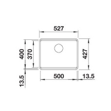 Кухонна мийка Blanco ETAGON 500-F 526343 антрацит