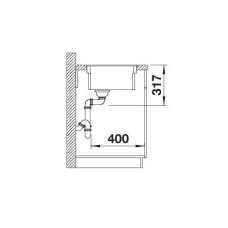 Кухонна мийка Blanco ETAGON 500-F 526343 антрацит
