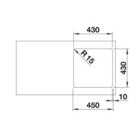 Кухонна мийка Blanco 400-IF R12 (526350) полірована